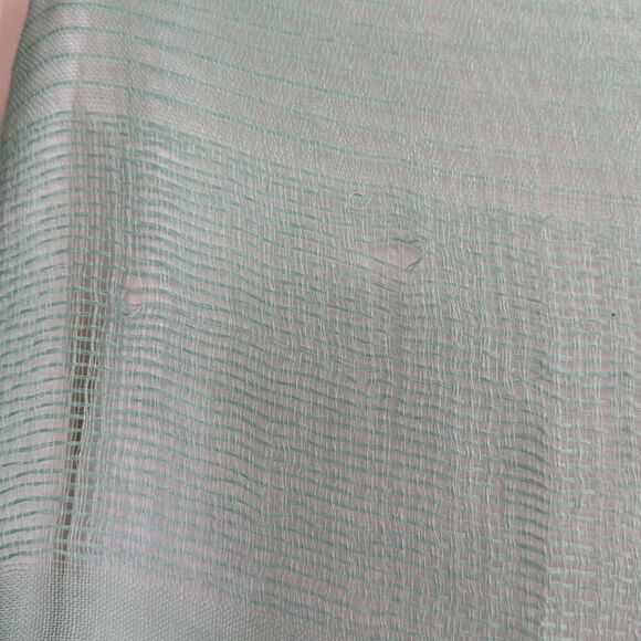 Michael Stars mint green polyester/viscose loose weave shawl or wrap - Picture 7 of 9